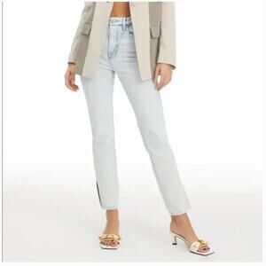 NWT Good American “Good Classic” Light Wash denim Size 0/25